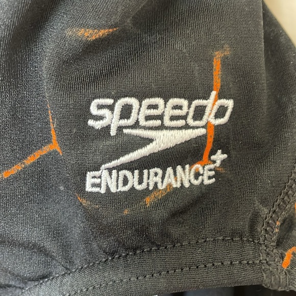 Speedo Emerging Force Flyback Womens Competitive Swimsuit Black Orange Size 6/32 - Picture 3 of 7